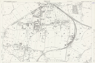 Garforth Os Map 1938