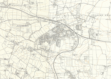 Garforth Os Map 1949