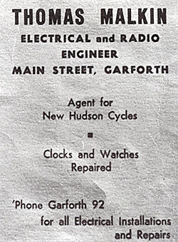 Garforth Malkin Advert