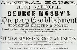 Garforth George Mosby Drapery Advert