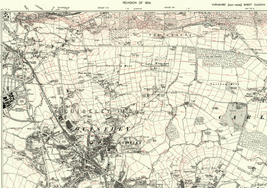 Guiseley Os Map 1934