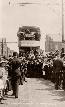 Guiseley Opening Of The Tramways