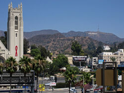 Hollywood Hills from the Mall