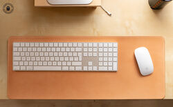 leather keyboard or desk mat