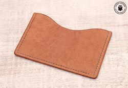 Leather minimalist card wallet