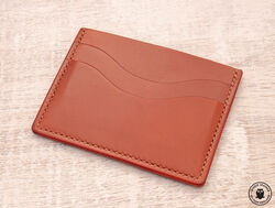 Leather minimalist card wallet