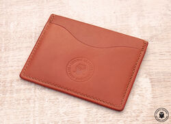 Leather minimalist card wallet