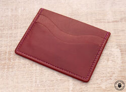 Leather minimalist card wallet