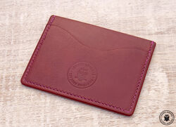 Leather minimalist card wallet