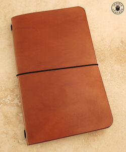 Leather Moleskine Large Cahier Cover