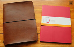 Leather Moleskine XL Cahier Cover