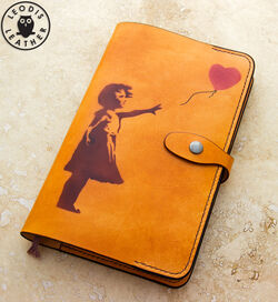 Leather Moleskine Banksy Large Classic Notebook Cover