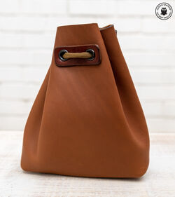 Leather Drawstring Pouch