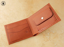 Leather kangaroo wallet