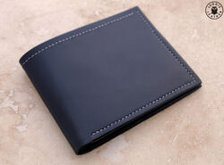 Leather buffalo calf wallet