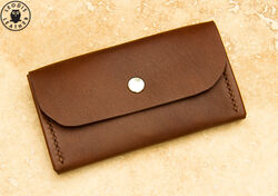 Leather compact purse