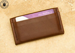 Leather compact purse