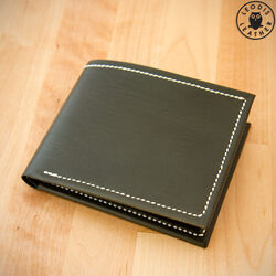 Leather buffalo calf wallet