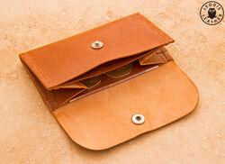 Leather compact purse