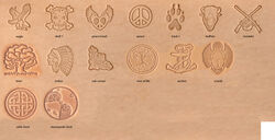 Leather 3D Stamp Examples